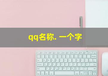 qq名称. 一个字